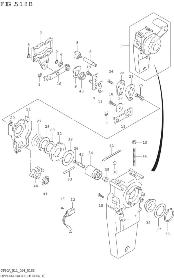 OPT: Concealed Remocon (2) (SEE NOTE 1)