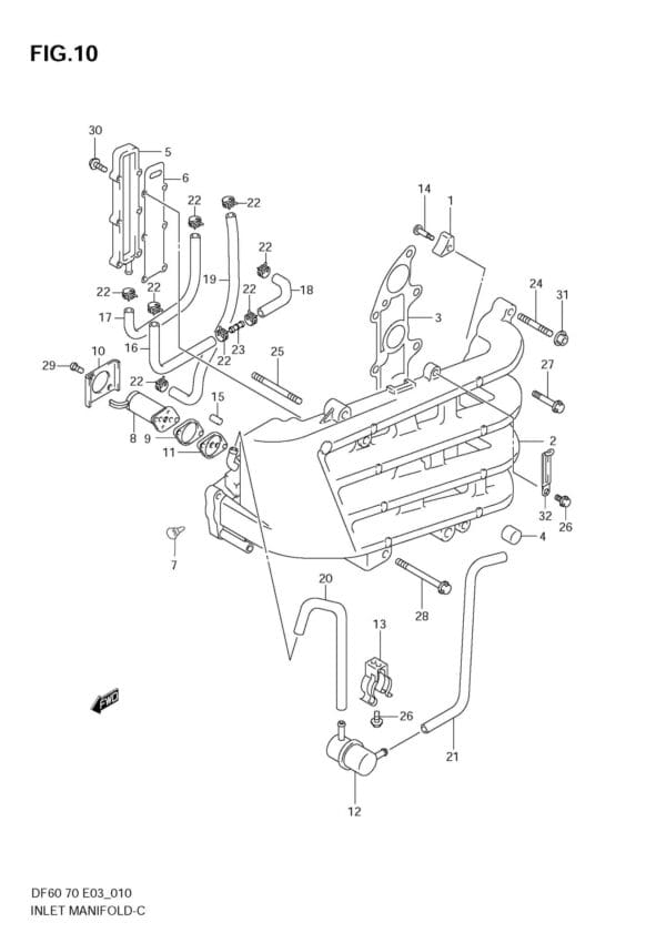 Inlet Manifold (DF70:MODEL:01)