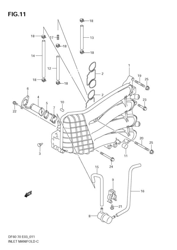 Inlet Manifold (DF60,70 MODEL:02~09)