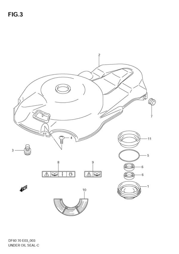 Under Oil Seal Housing