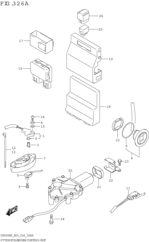 PTT Switch/Engine Control Unit