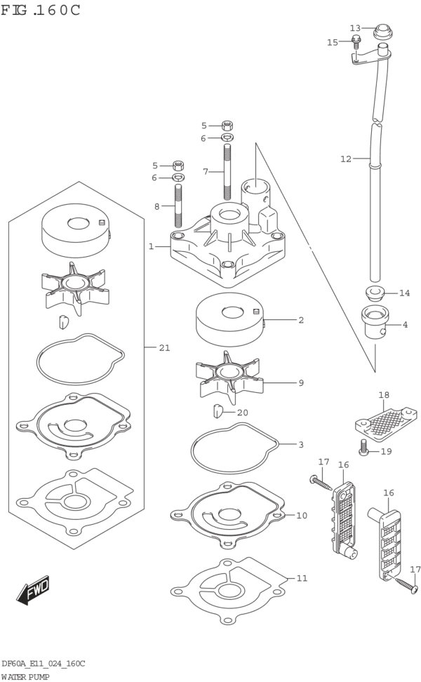 Water Pump ((DF60A DF60AQH DF60ATH):E40)