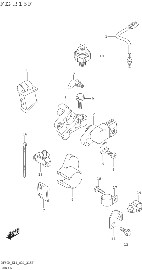 Sensor (SEE NOTE 1)