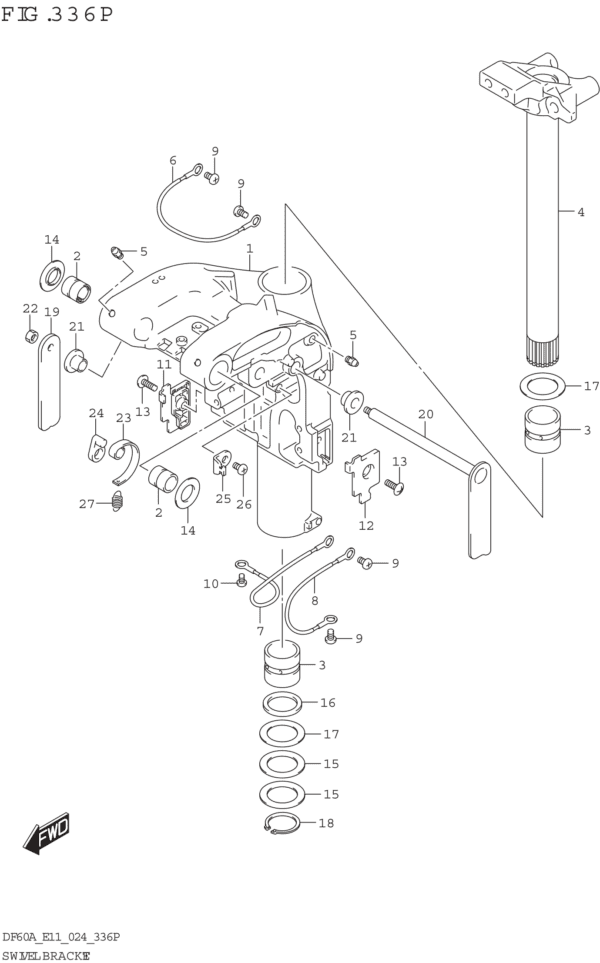 Swivel Bracket (DF60A)(SEE NOTE 1)