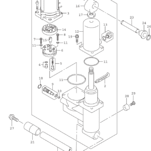 Trim Cylinder (DF40AST DF60A DF60ATH)