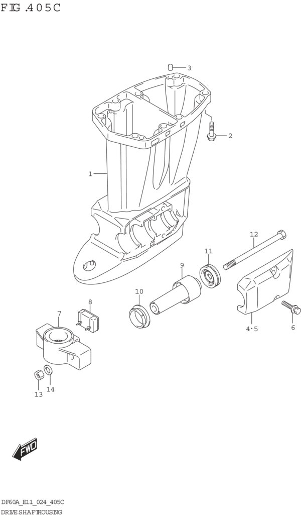 Drive Shaft Housing (SEE NOTE 1)