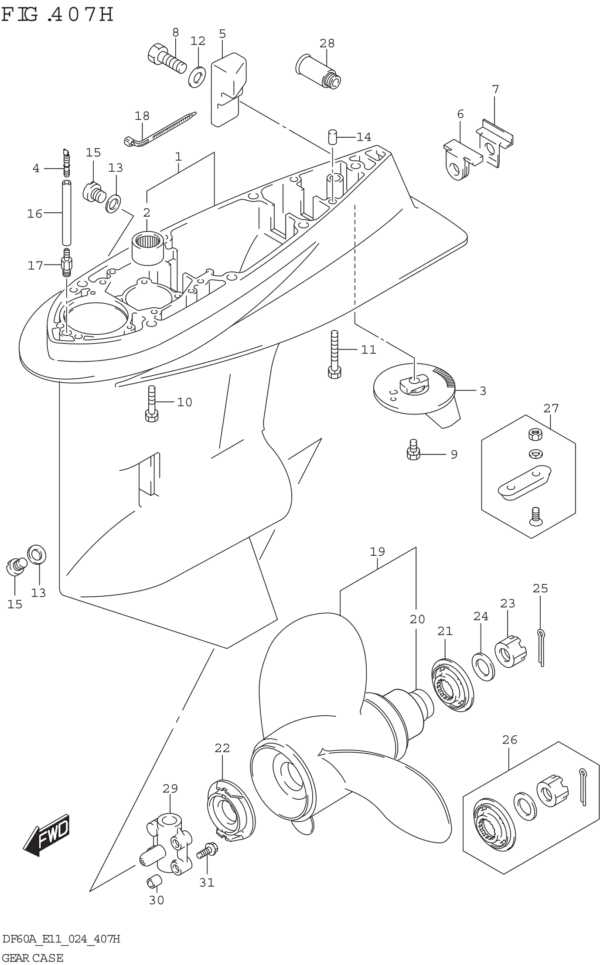 Gear Case (DF40ASVT)