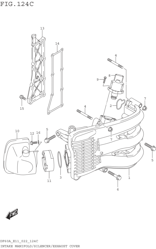 Intake Manifold/Silencer/Exhaust Cover (SEE NOTE)