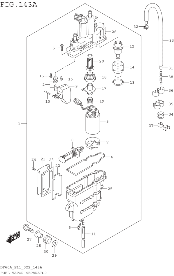 Fuel Vapor Separator (E01 E03 E11 E34)