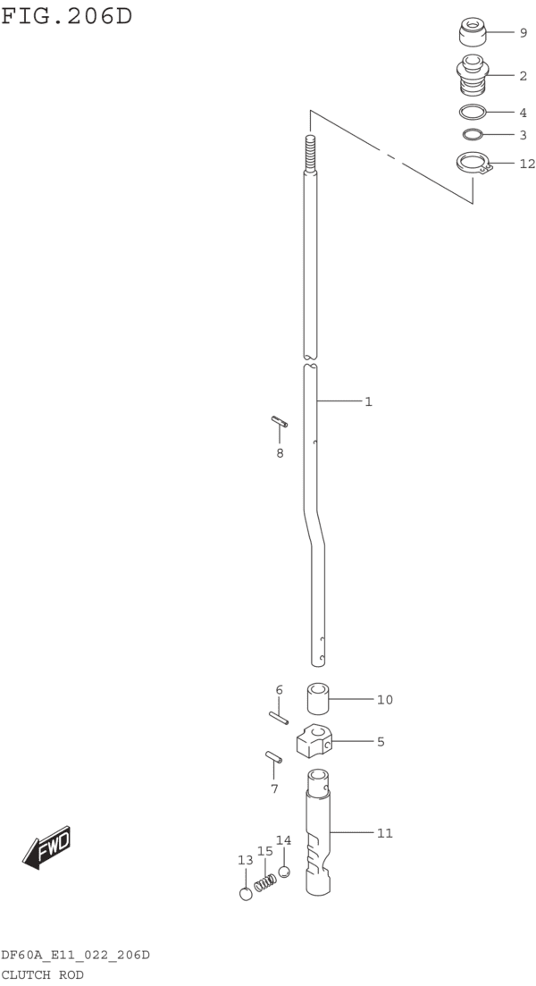 Clutch Rod ((DF60A DF60AQH DF60ATH):E40)