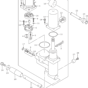 Trim Cylinder (DF40A,ATH,50A,ATH):020,021)