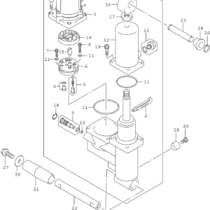 Trim Cylinder (DF40A,ATH,50A,ATH):022)