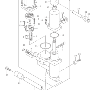 Trim Cylinder ((DF40AST DF60A DF60ATH):022)