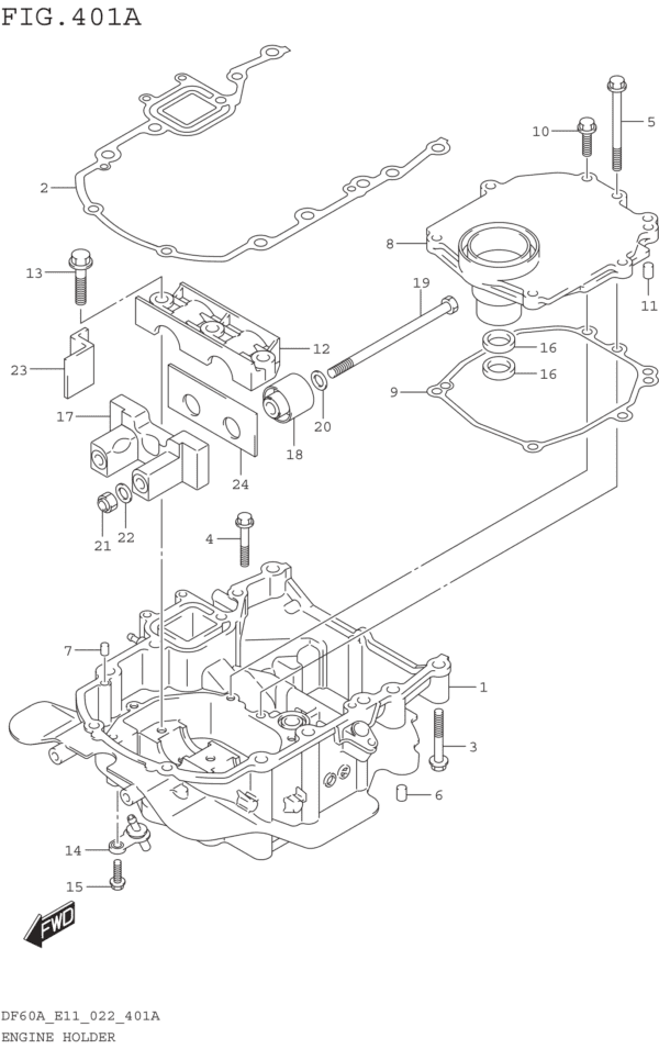 Engine Holder (DF40A DF40AST DF50A DF60A)
