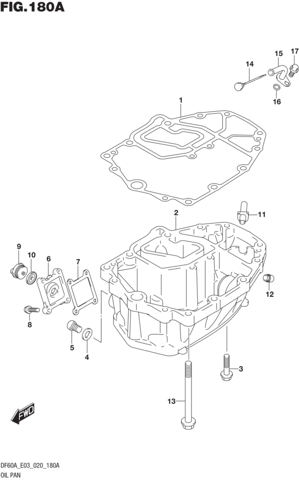 Oil Pan (DF40A)(DF50A)(DF60A)