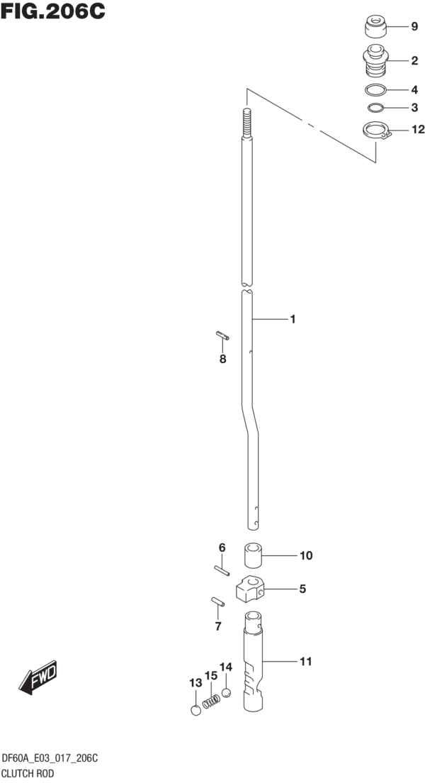 Clutch Rod (DF60A E03)