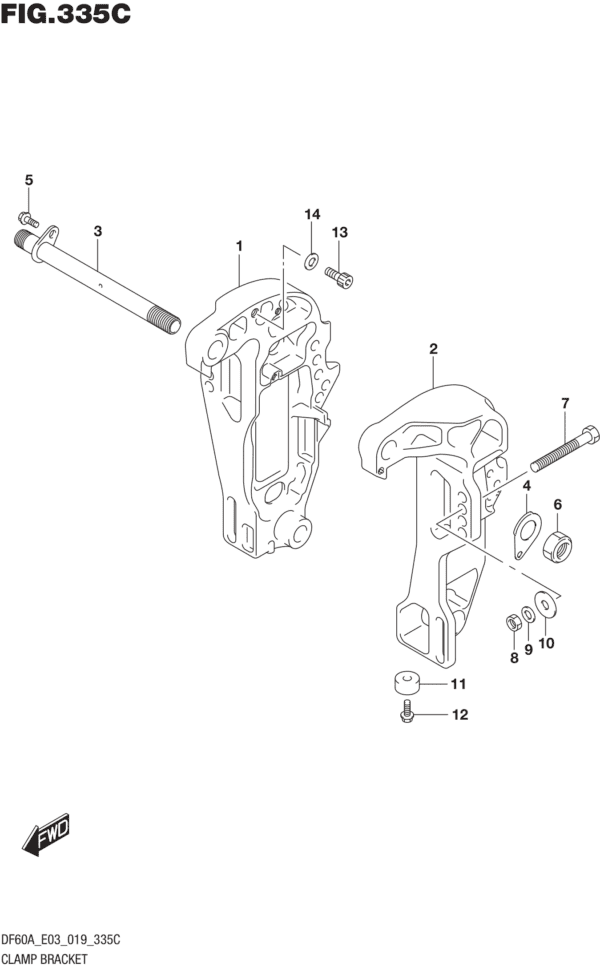 Clamp Bracket (DF50AVT)(DF60AVT)