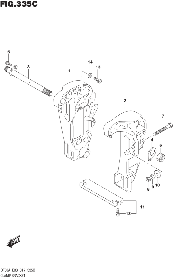 Clamp Bracket (DF60A E03)