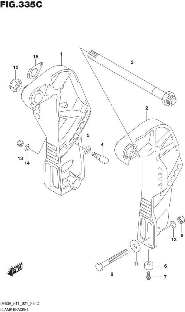 Clamp Bracket (DF40ATH,DF50ATH)