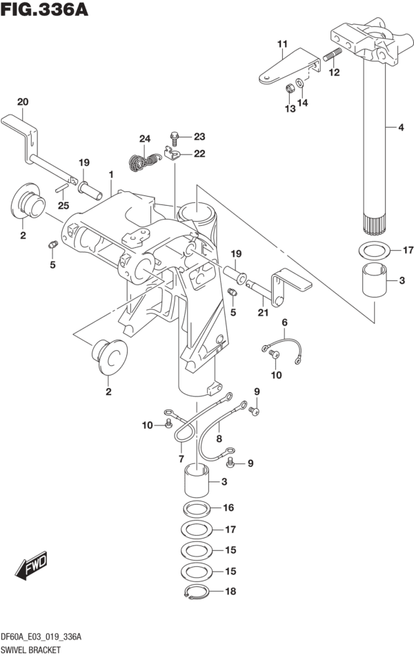 Swivel Bracket (DF40A)(DF50A)