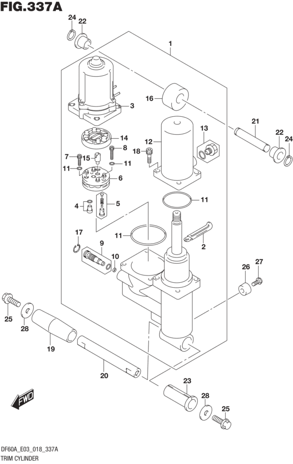 Trim Cylinder (DF40A)(DF50A)