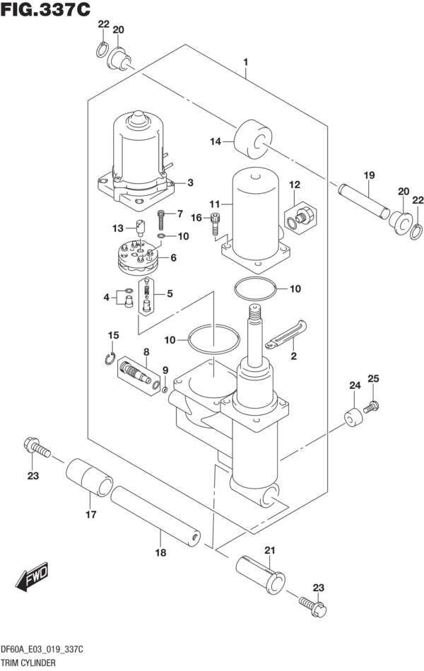 Trim Cylinder (DF50AVT)(DF60AVT)