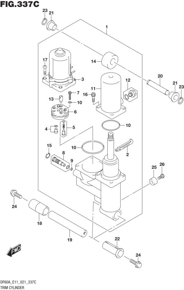 Trim Cylinder (SEE NOTE)