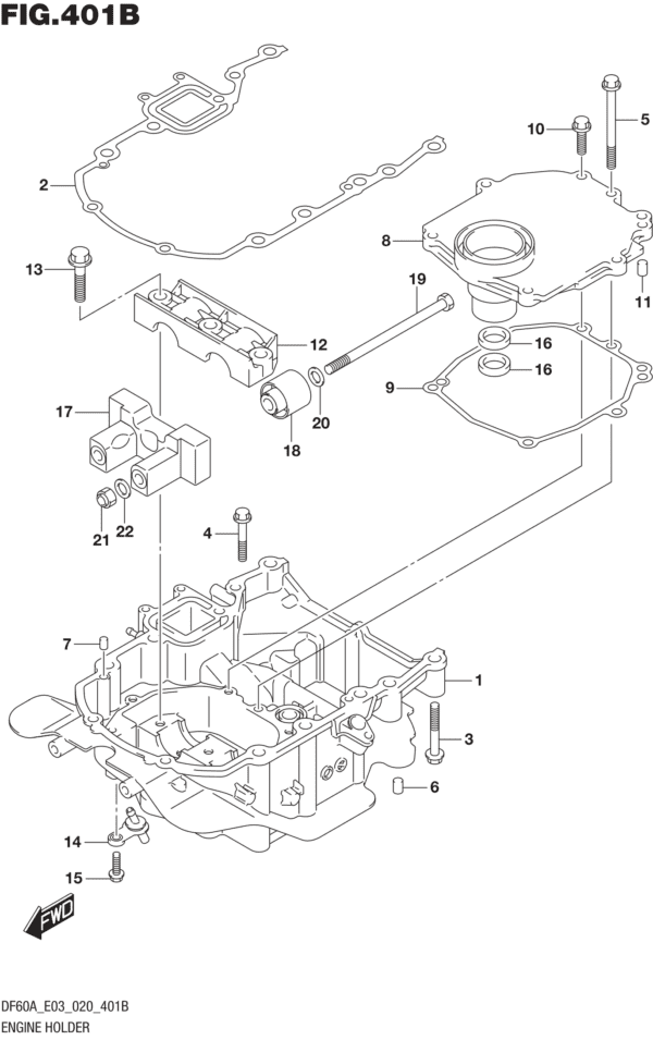 Engine Holder (DF50AVT)(DF60AVT)