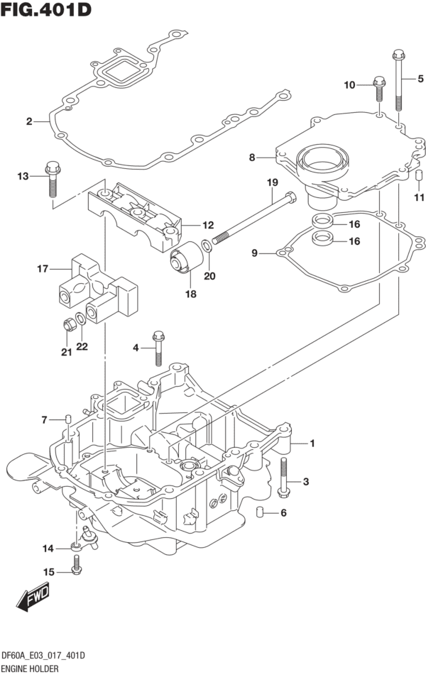 Engine Holder (DF50AVT E03)