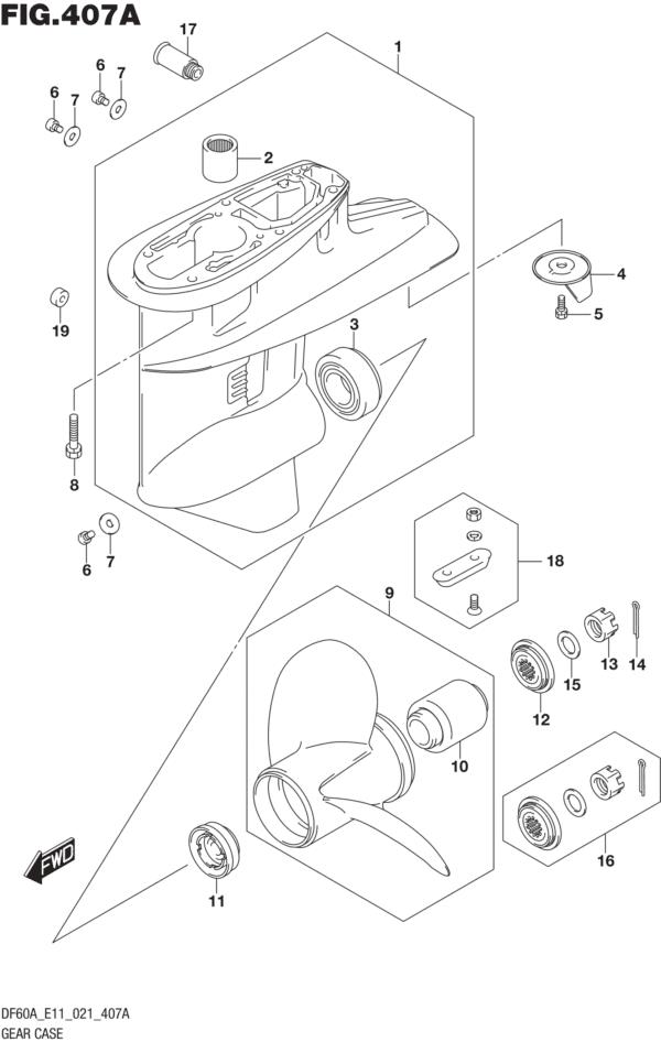 Gear Case (SEE NOTE)