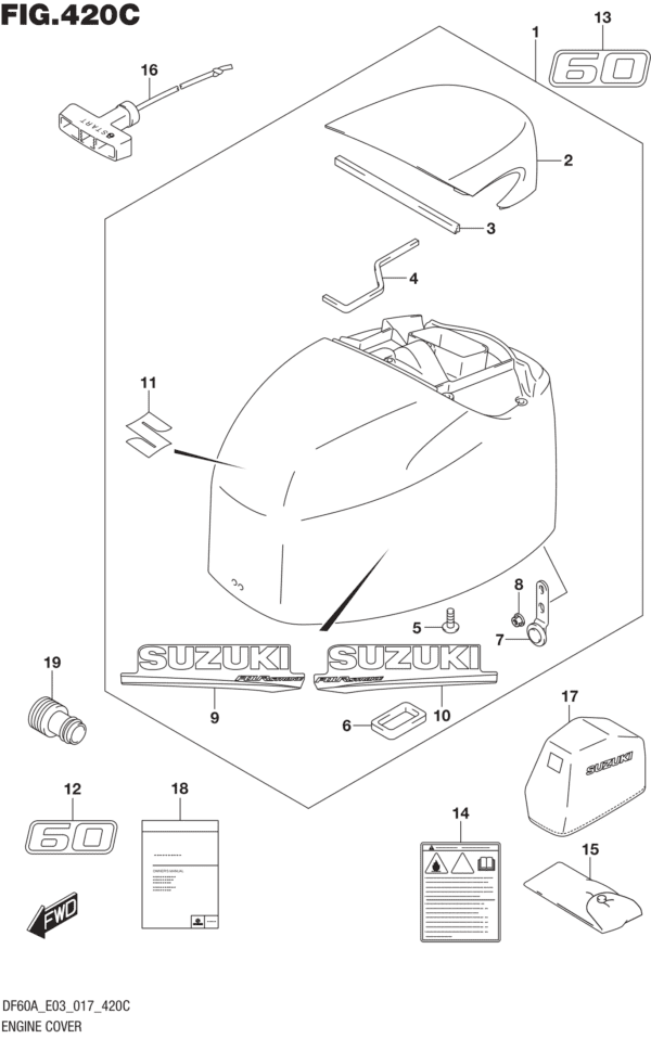 Engine Cover (DF60A E03)