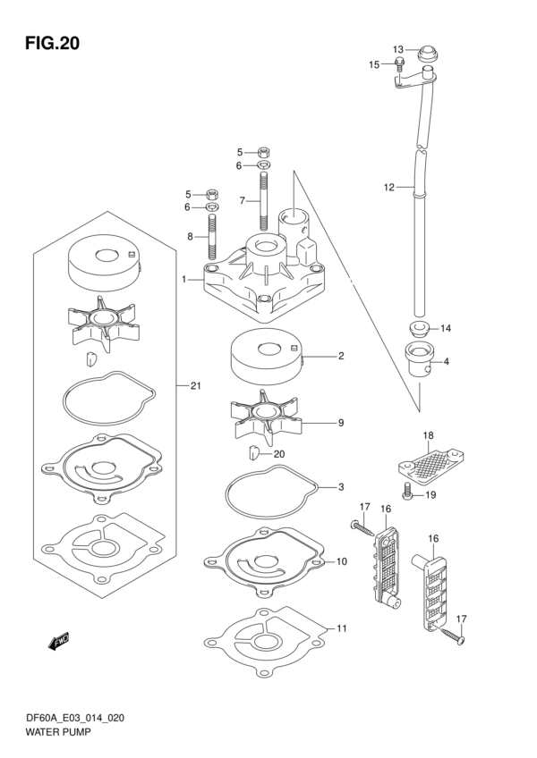 Water Pump (DF50A E03)