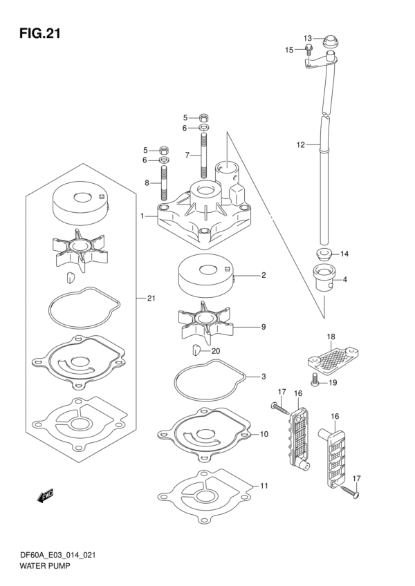 Water Pump (DF60A E03)