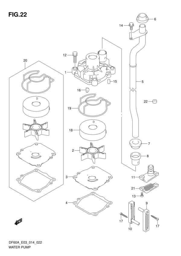 Water Pump (DF50AVT E03)