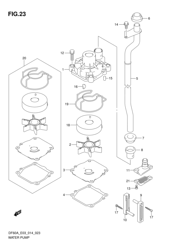 Water Pump (DF60AVT E03)