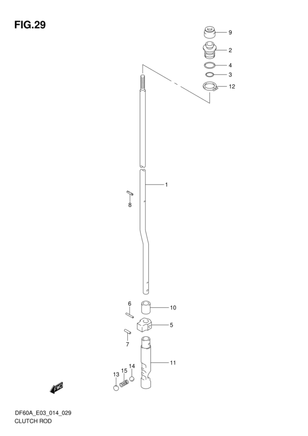 Shift Rod (DF40A E03)