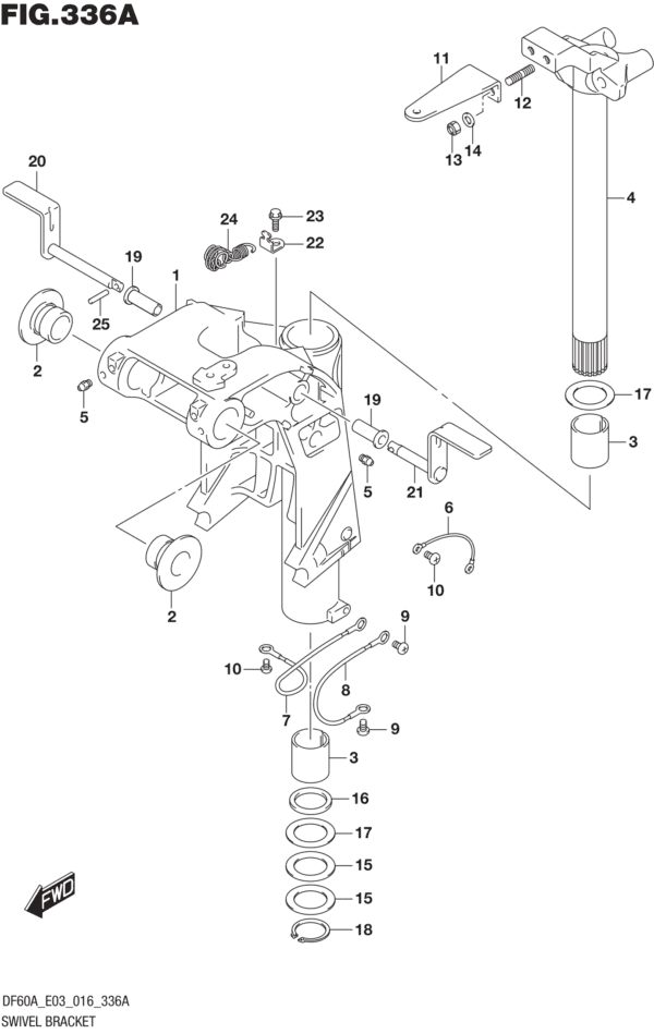 Swivel Bracket (DF40A E03)