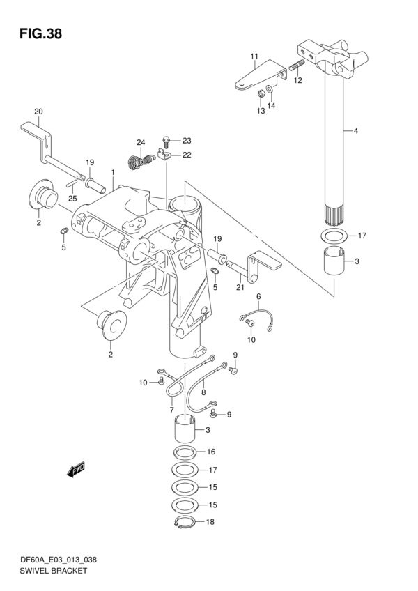 Swivel Bracket (DF40A E03)