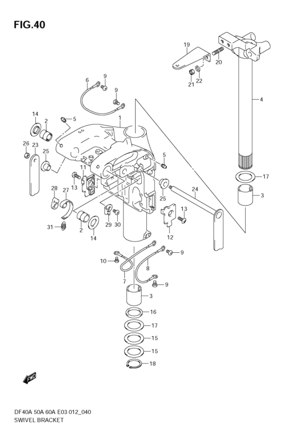 Swivel Bracket (DF60A E3)