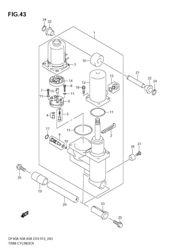 Trim Cylinder (DF60A E3)