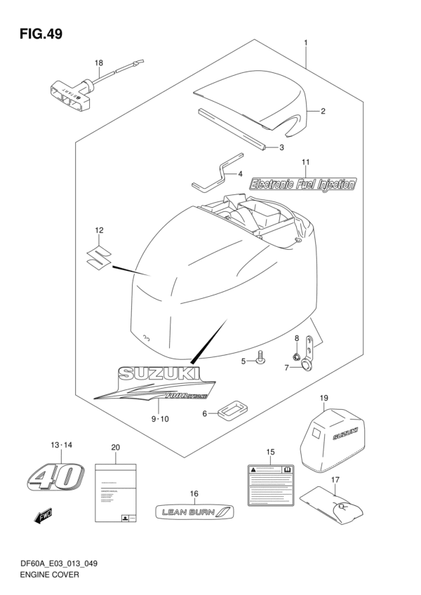 Engine Cover (DF40A E03)