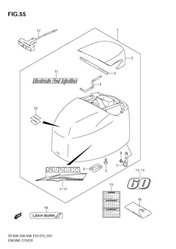 Engine Cover (DF60A E3)