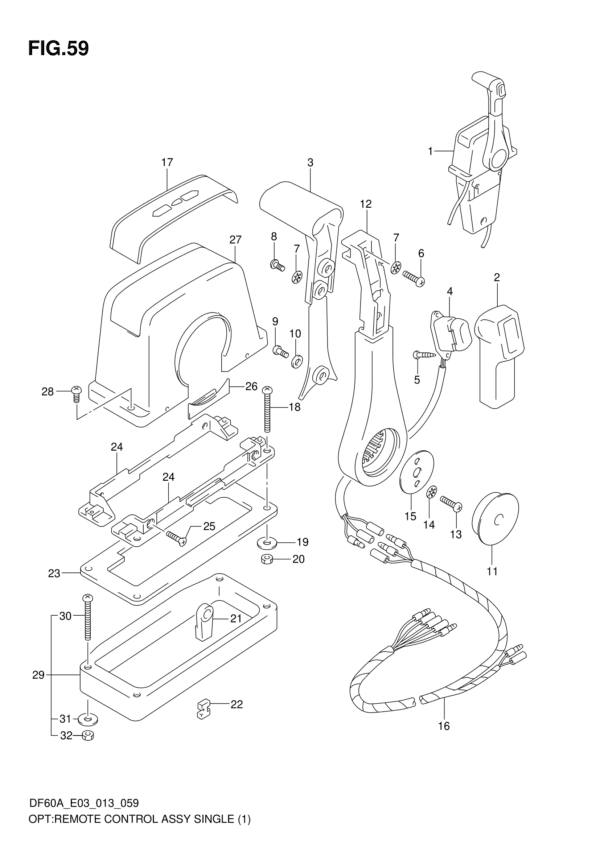 OPT: Remote Control Assy Single (1)