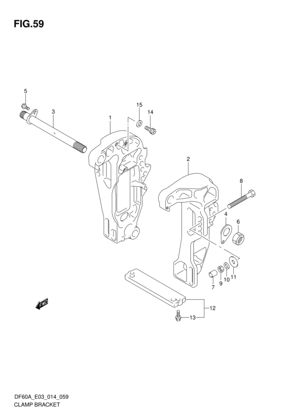 Clamp Bracket (DF60A E03)