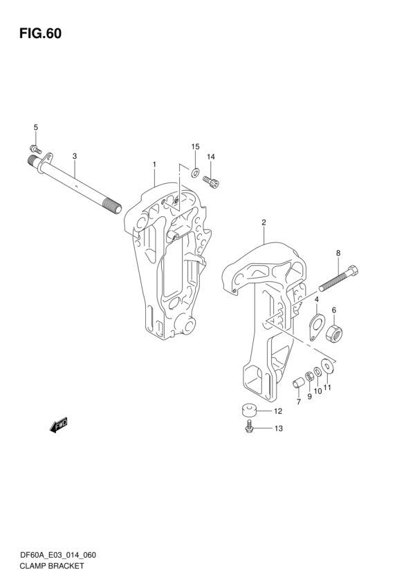 Clamp Bracket (DF50AVT E03)