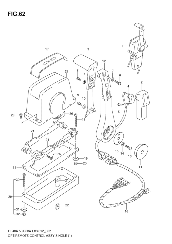 OPT: Remote Control Assy Single (1)
