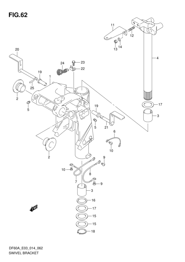 Swivel Bracket (DF40A E03)