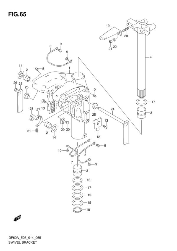 Swivel Bracket (DF50AVT E03)