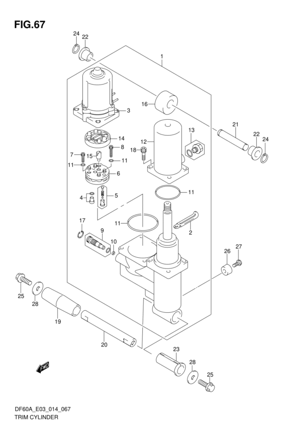 Trim Cylinder (DF40A E03)