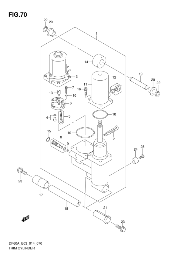 Trim Cylinder (DF50AVT E03)